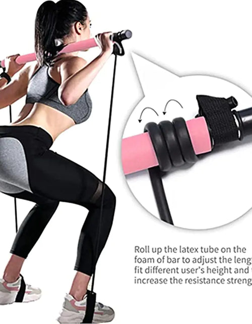 Load image into Gallery viewer, Portable Pilates Bar and Resistance Band
